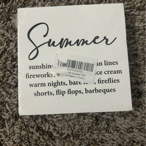 Wooden plaque decor sign